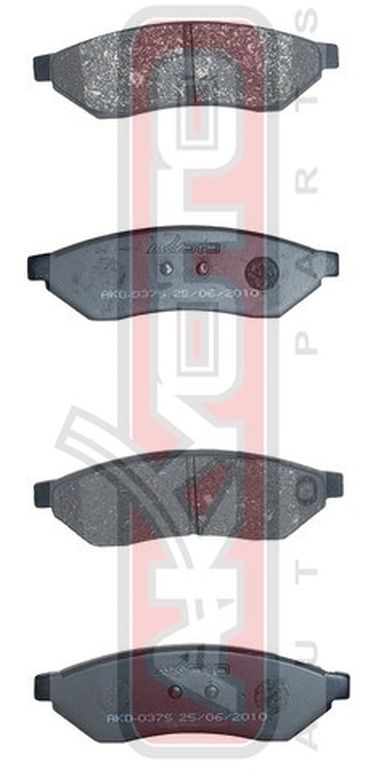 Akyoto AKD-0375 Колодки тормозные дисковые задние - 1
