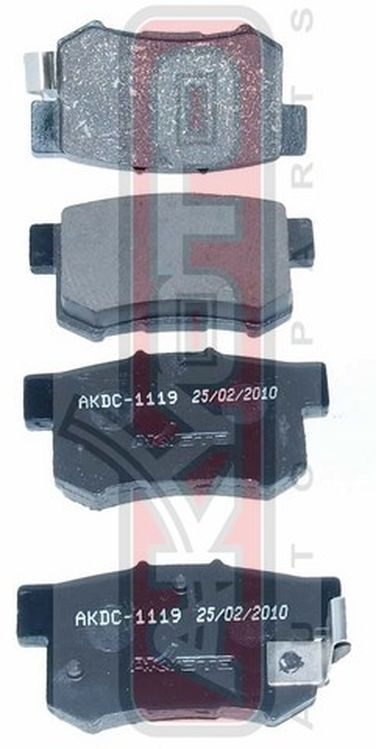 Akyoto AKDC-1119 Колодки тормозные дисковые задние керамические - 1