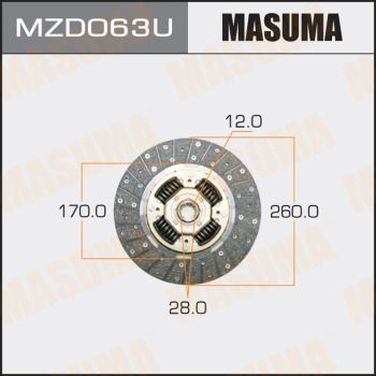 Masuma MZD063U Диск сцепления - 1