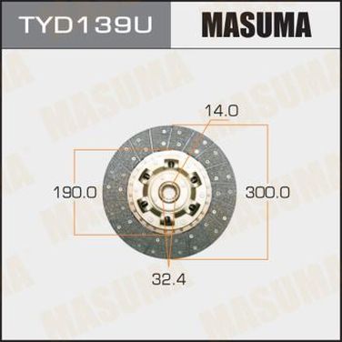 Masuma TYD139U Диск сцепления - 1