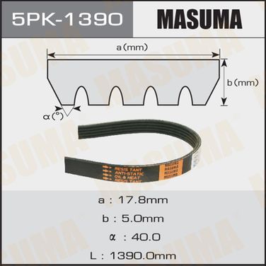 Masuma 5PK-1390 Ремень поликлиновый - 1
