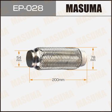 Masuma EP-028 Гофра глушителя 54x200 - 1