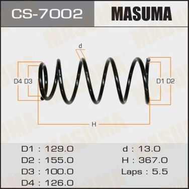 Masuma CS-7002 Пружина ходовой части | зад | - 1