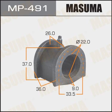 Masuma MP-491 Втулка стабилизатора | перед | - 1