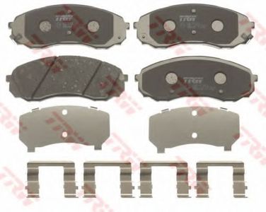 TRW GDB3448 Колодки тормозные дисковые | перед | - 2