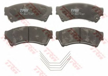 TRW GDB3501 Колодки тормозные дисковые | перед | - 2