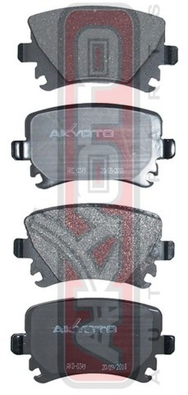 Akyoto AKD-0349 Колодки тормозные дисковые задние - 1