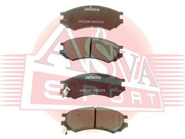 Akyoto AKD-2268 Колодки тормозные дисковые передние - 1
