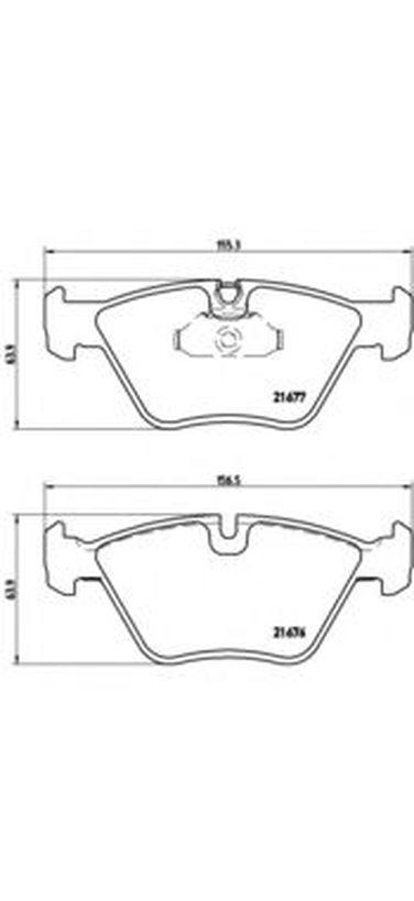 Brembo P 06 022 Колодки тормозные дисковые | зад | - 1