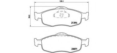 Brembo P 24 037 Колодки тормозные дисковые | перед | - 1