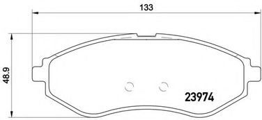 Brembo P 24 048 Колодки тормозные дисковые | перед | - 1