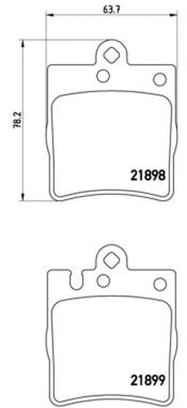 Brembo P 50 033 Колодки тормозные дисковые | зад | - 1