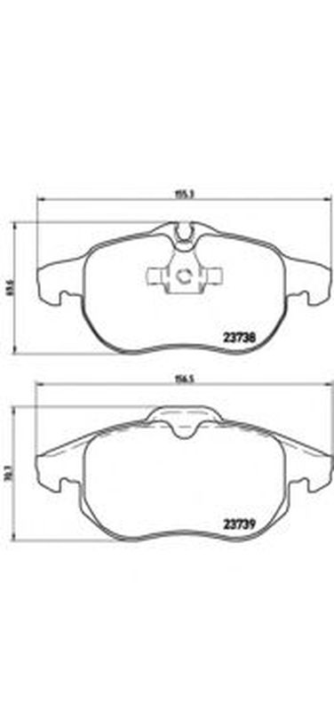 Brembo P 59 043 Колодки тормозные дисковые | зад | - 1