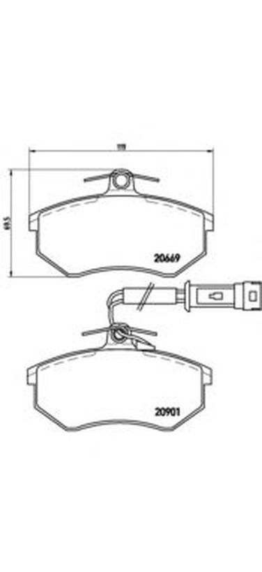 Brembo P 85 016 Колодки тормозные дисковые | перед | - 1