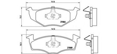 Brembo P 85 025 Колодки тормозные дисковые | перед | - 1
