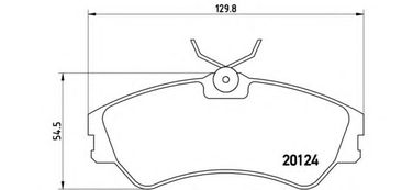 Brembo P 85 028 Колодки тормозные дисковые | перед | - 1