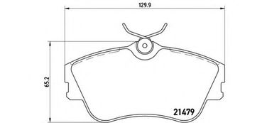 Brembo P 85 029 Колодки тормозные дисковые | перед | - 1