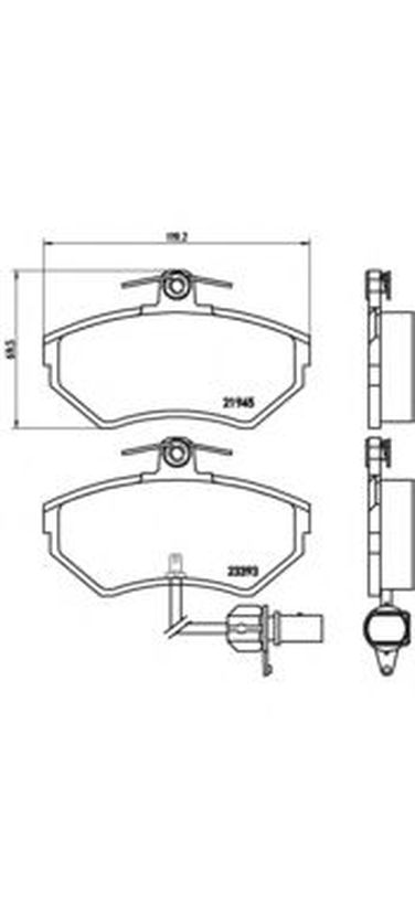 Brembo P 85 044 Колодки тормозные дисковые | перед | - 1