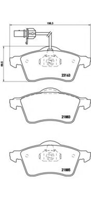 Brembo P 85 049 Колодки тормозные дисковые | перед | - 1