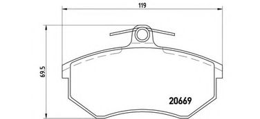 Brembo P 85 092 Колодки тормозные дисковые | перед | - 1