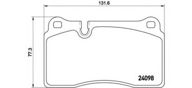Brembo P 85 110 Колодки тормозные дисковые | перед | - 1