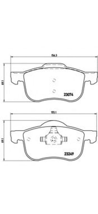 Brembo P 86 020 Колодки тормозные дисковые | перед | - 1