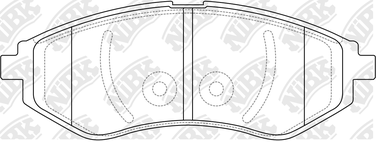 NIBK PN0370 Колодки тормозные дисковые | перед | - 1
