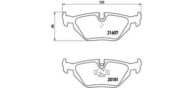 Brembo P 06 013 Колодки тормозные дисковые | зад | - 1