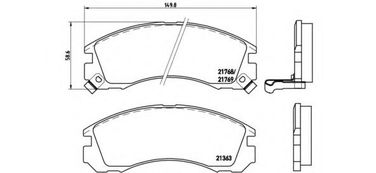 Brembo P 54 017 Колодки тормозные дисковые | перед | - 1
