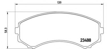 Brembo P 54 029 Колодки тормозные дисковые | перед | - 1