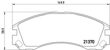 Brembo P 61 089 Колодки тормозные дисковые | перед | - 1