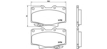 Brembo P 83 025 Колодки тормозные дисковые | перед | - 1