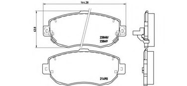Brembo P 83 037 Колодки тормозные дисковые | перед | - 1