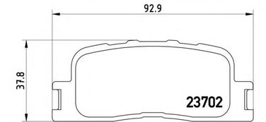 Brembo P 83 088 Колодки тормозные дисковые | зад | - 1