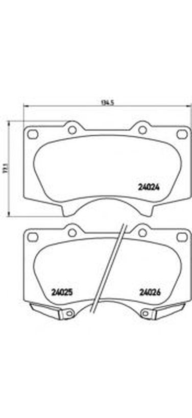 Brembo P 83 102 Колодки тормозные дисковые | перед | - 1