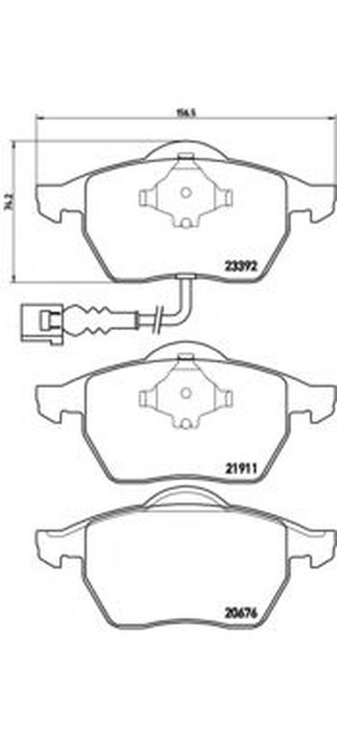 Brembo P 85 045 Колодки тормозные дисковые | перед | - 1