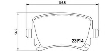 Brembo P 85 073 Колодки тормозные дисковые | зад | - 1