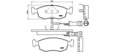 Brembo P 24 007 Колодки тормозные дисковые | перед | - 1