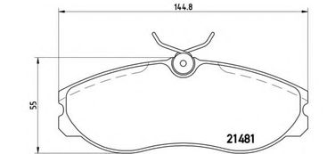 Brembo P 24 039 Колодки тормозные дисковые | перед | - 1