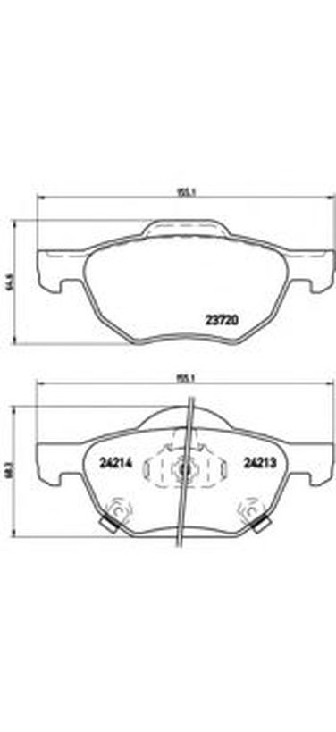Brembo P 28 036 Колодки тормозные дисковые | перед | - 1