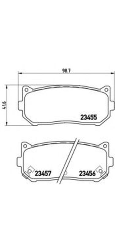 Brembo P 30 008 Колодки тормозные дисковые | зад | - 1