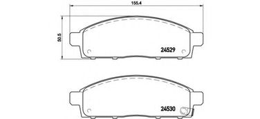 Brembo P 54 038 Колодки тормозные дисковые | перед | - 1