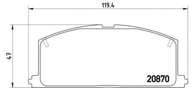 Brembo P 83 011 Колодки тормозные дисковые | перед | - 1