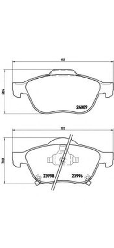 Brembo P 83 043 Колодки тормозные дисковые | перед | - 1