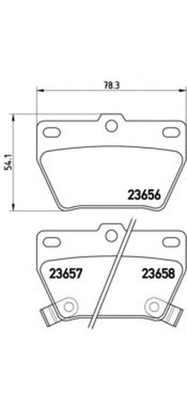 Brembo P 83 057 Колодки тормозные дисковые | зад | - 1