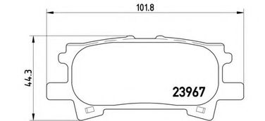 Brembo P 83 068 Колодки тормозные дисковые | зад | - 1
