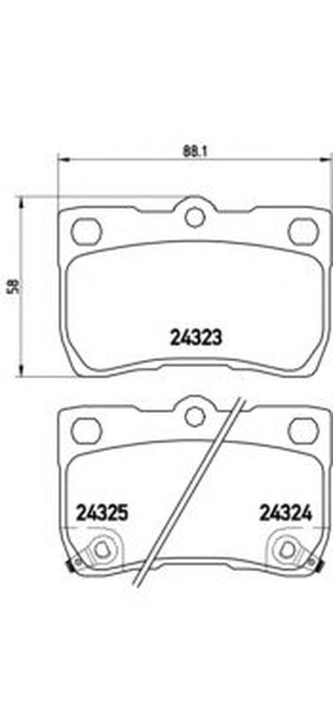 Brembo P 83 073 Колодки тормозные дисковые | зад | - 1