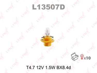 LYNXauto L13507D Лампа накаливания панели приборов t4.7 12V 1.5w BX8.4d - 1