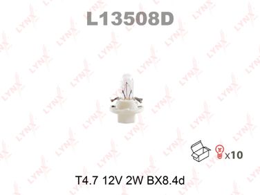 LYNXauto L13508D Лампа накаливания панели приборов t4.7 12V 2W BX8.4d - 1