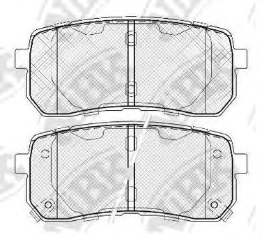 NIBK PN0457 Колодки тормозные дисковые | зад | - 2